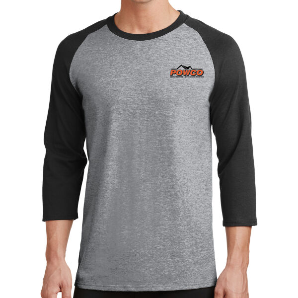 POWCO - Core Blend 3/4 Sleeve Raglan Tee Thumbnail